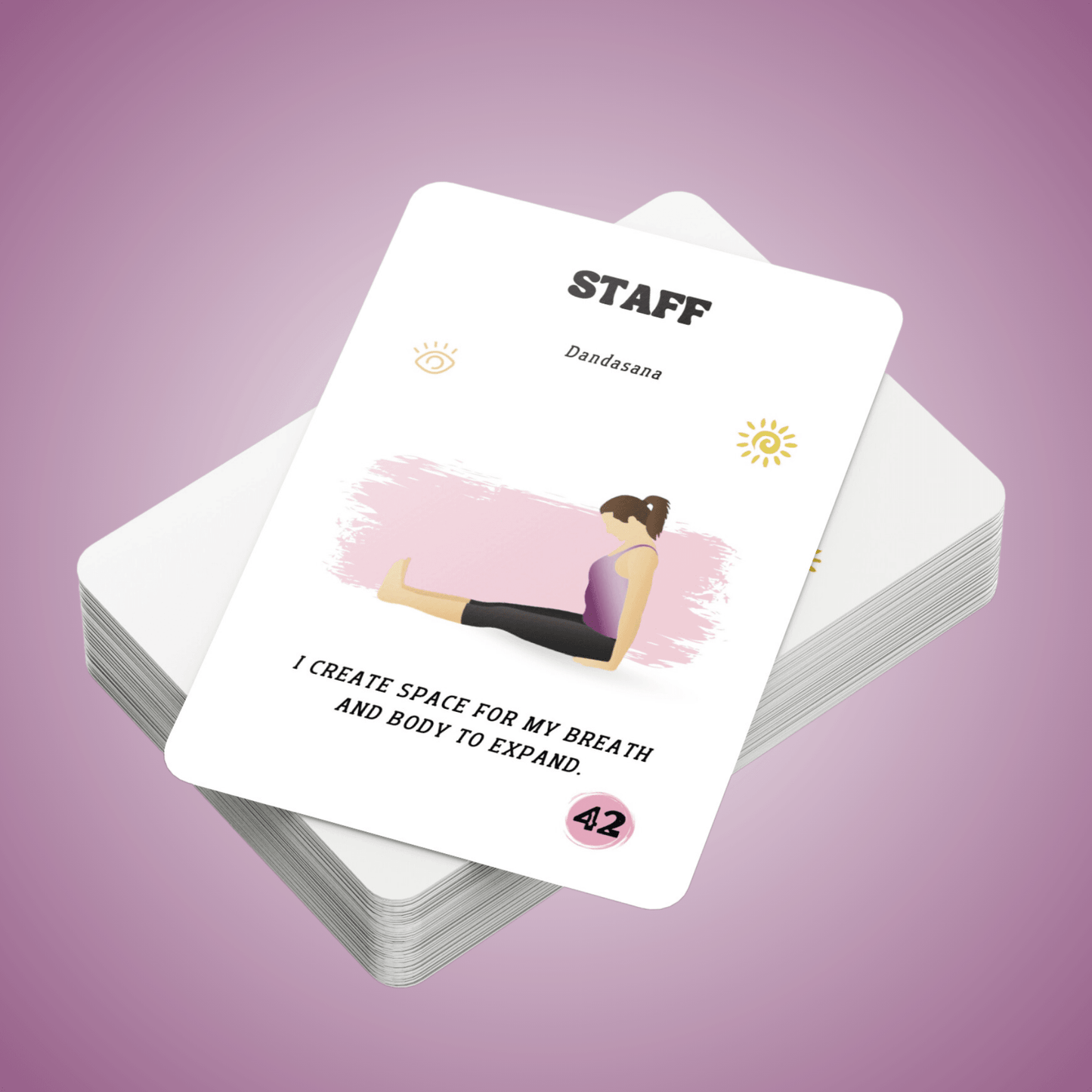 Yoga Exercises Flash Cards