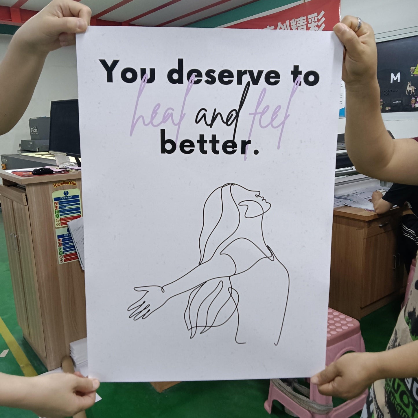 You deserve to heal and feel better Poster Sign - HoriaKadi