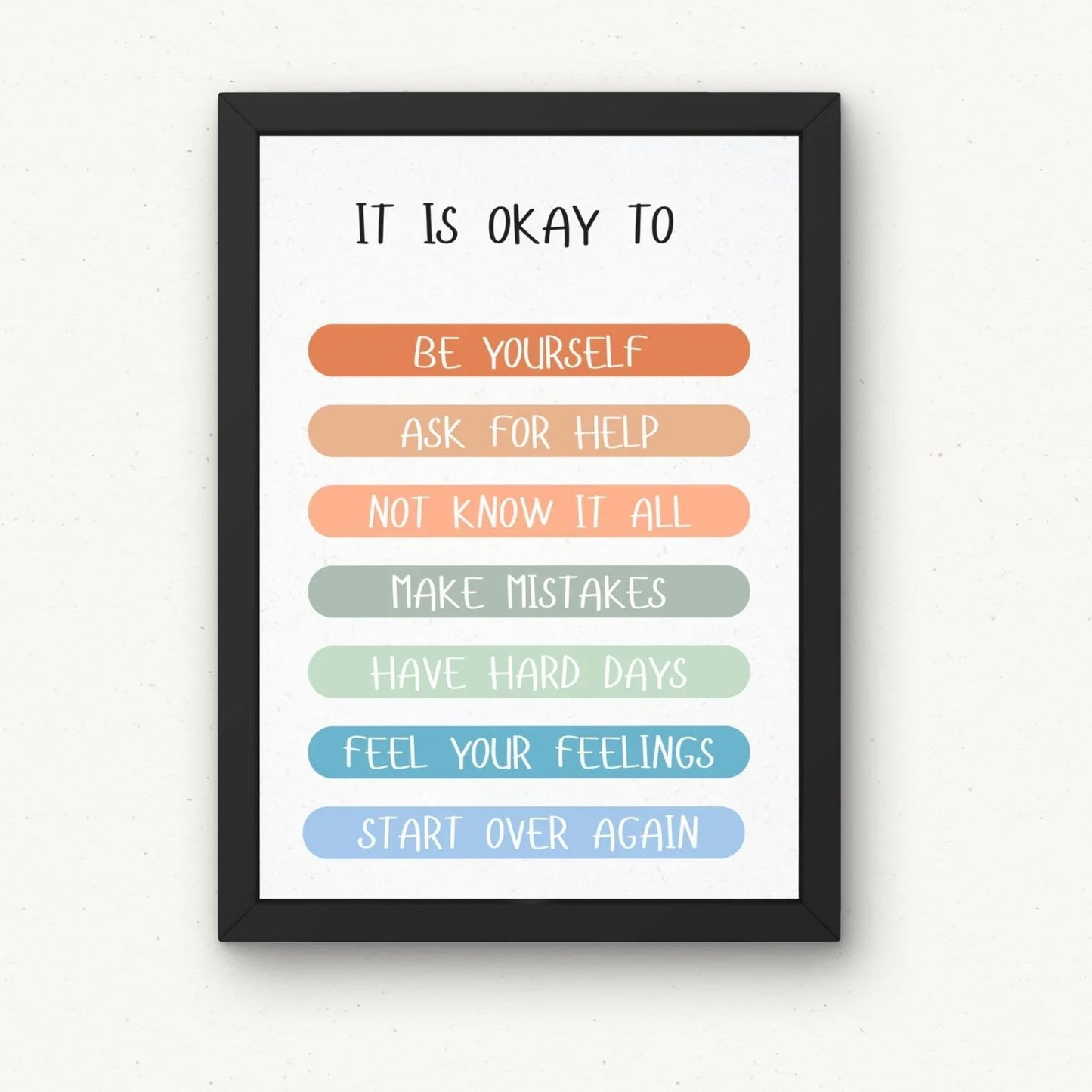 It is Okay - Poster Sign - HoriaKadi