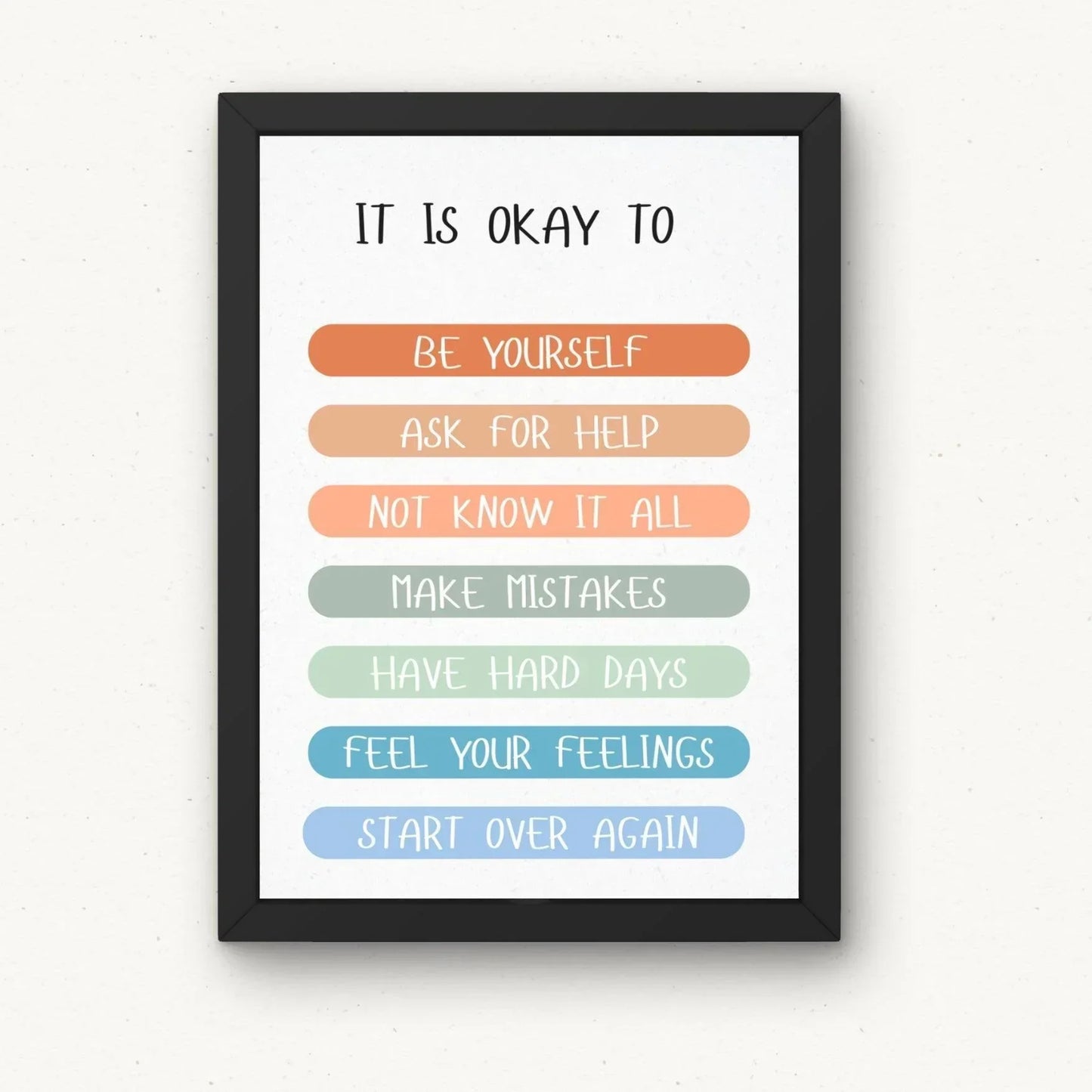 It is Okay - Poster Sign - HoriaKadi