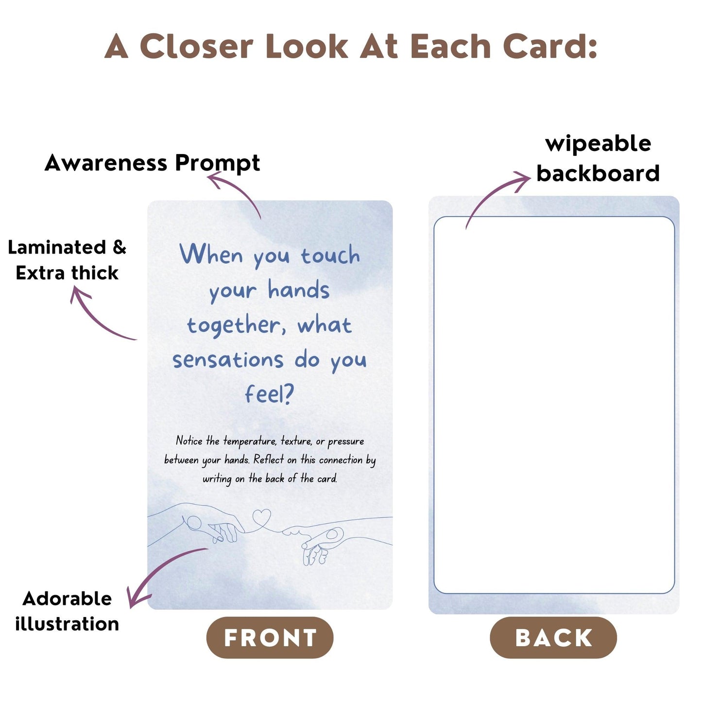 Somatic Therapy Awareness Journal Prompt Cards