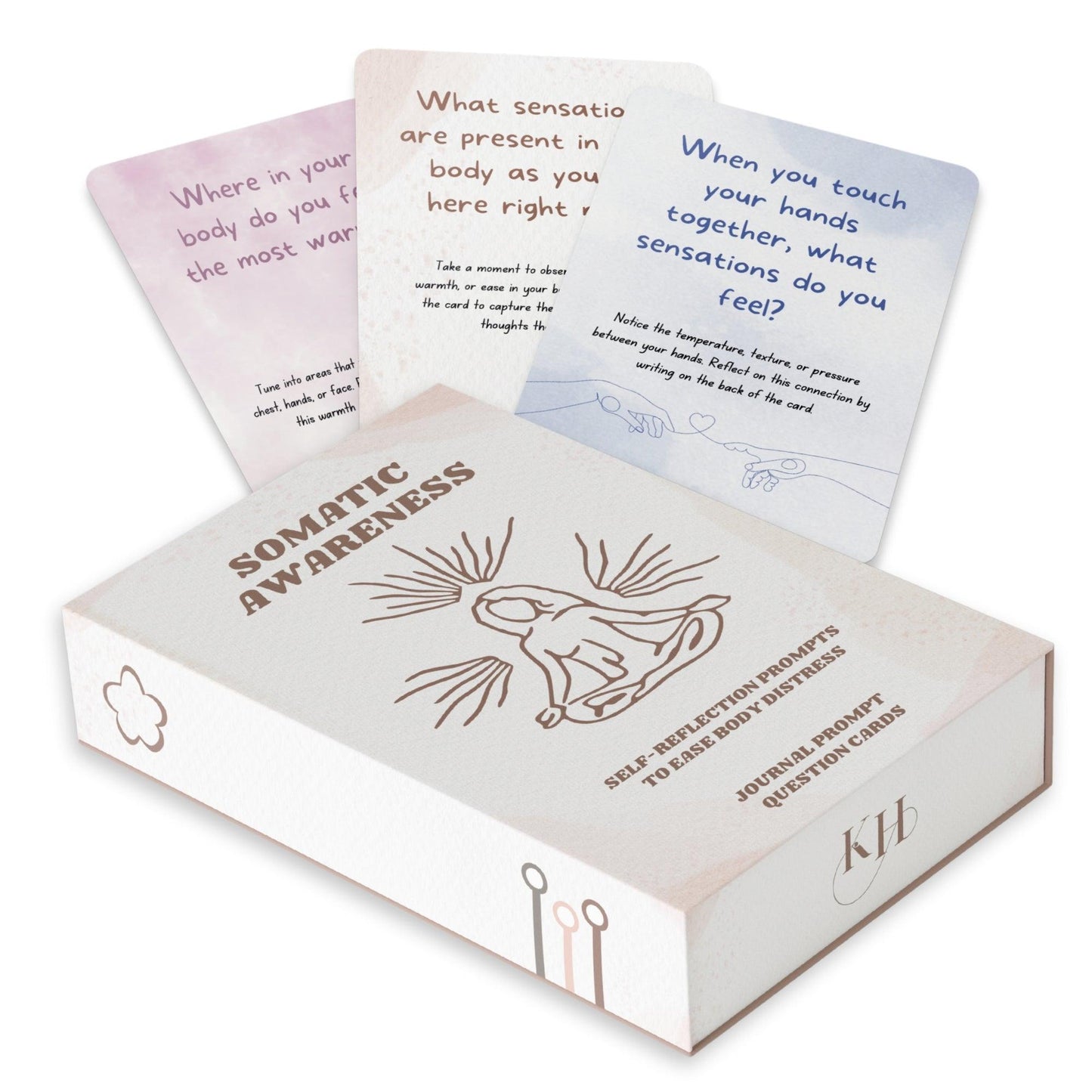 Somatic Therapy Awareness Journal Prompt Cards
