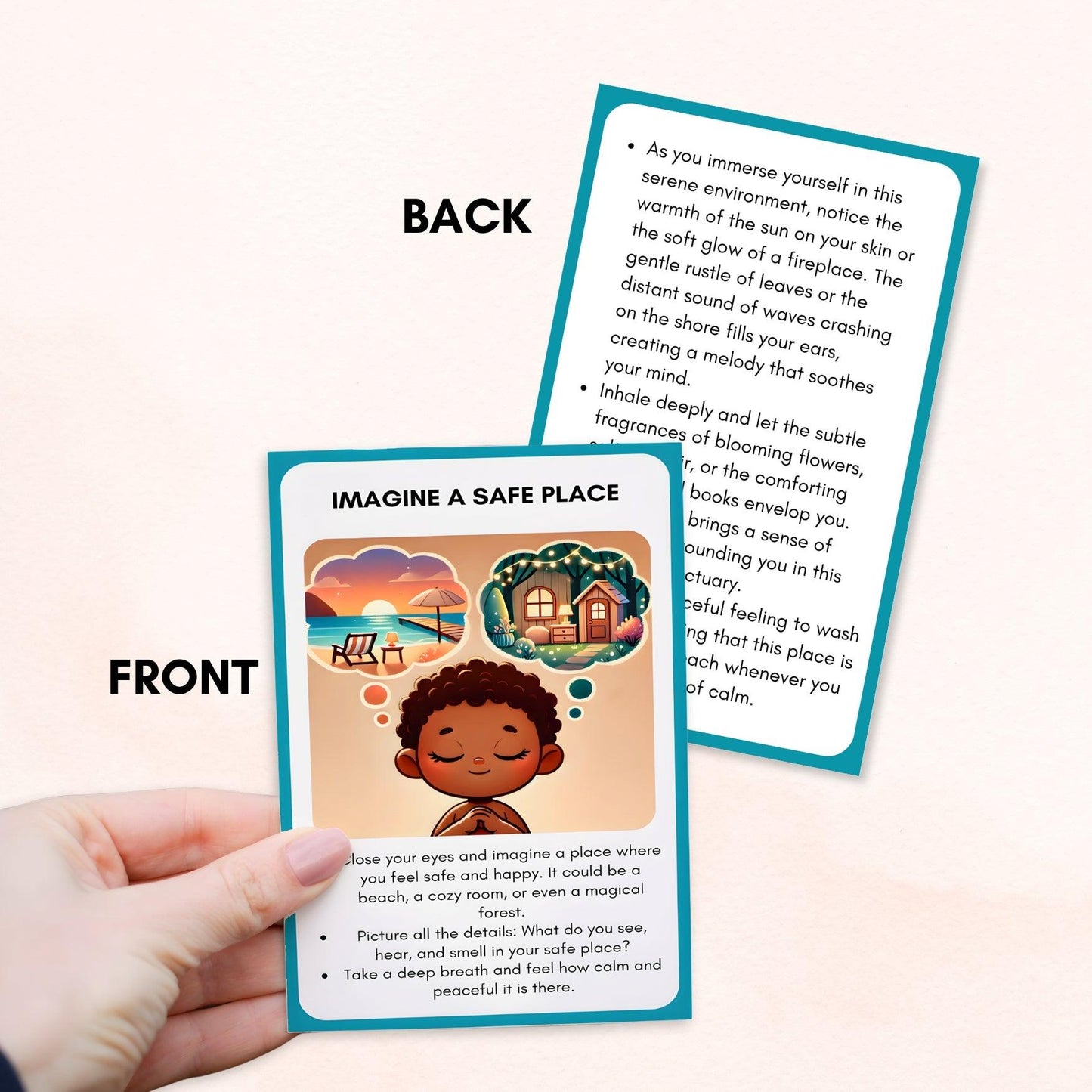 Somatic Therapy Coping Skill Cards for Kids - HoriaKadi