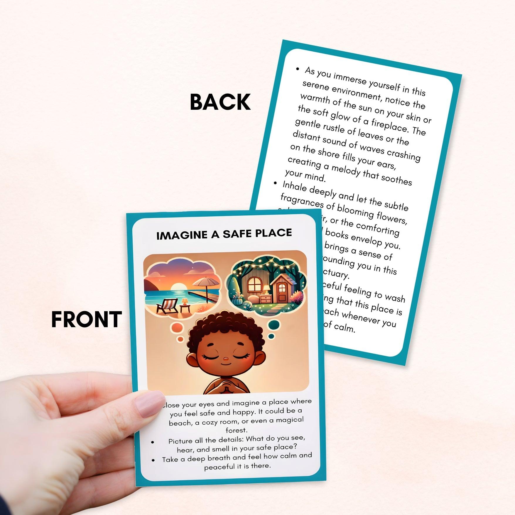 Somatic Therapy Coping Skill Cards for Kids - HoriaKadi