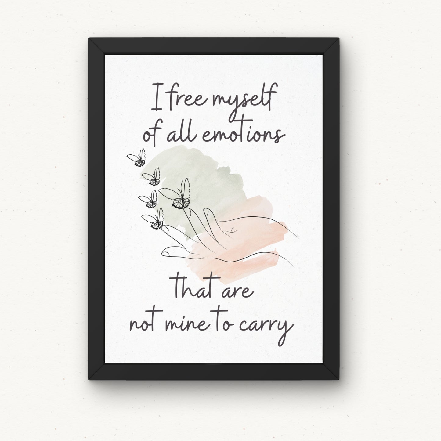 I free myself - Poster Sign