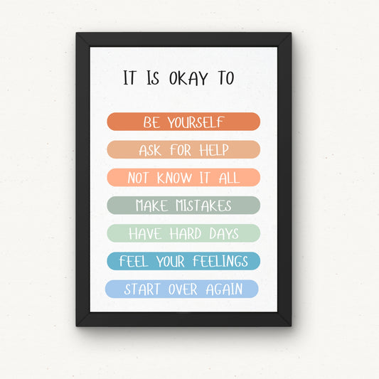 It is Okay - Poster Sign