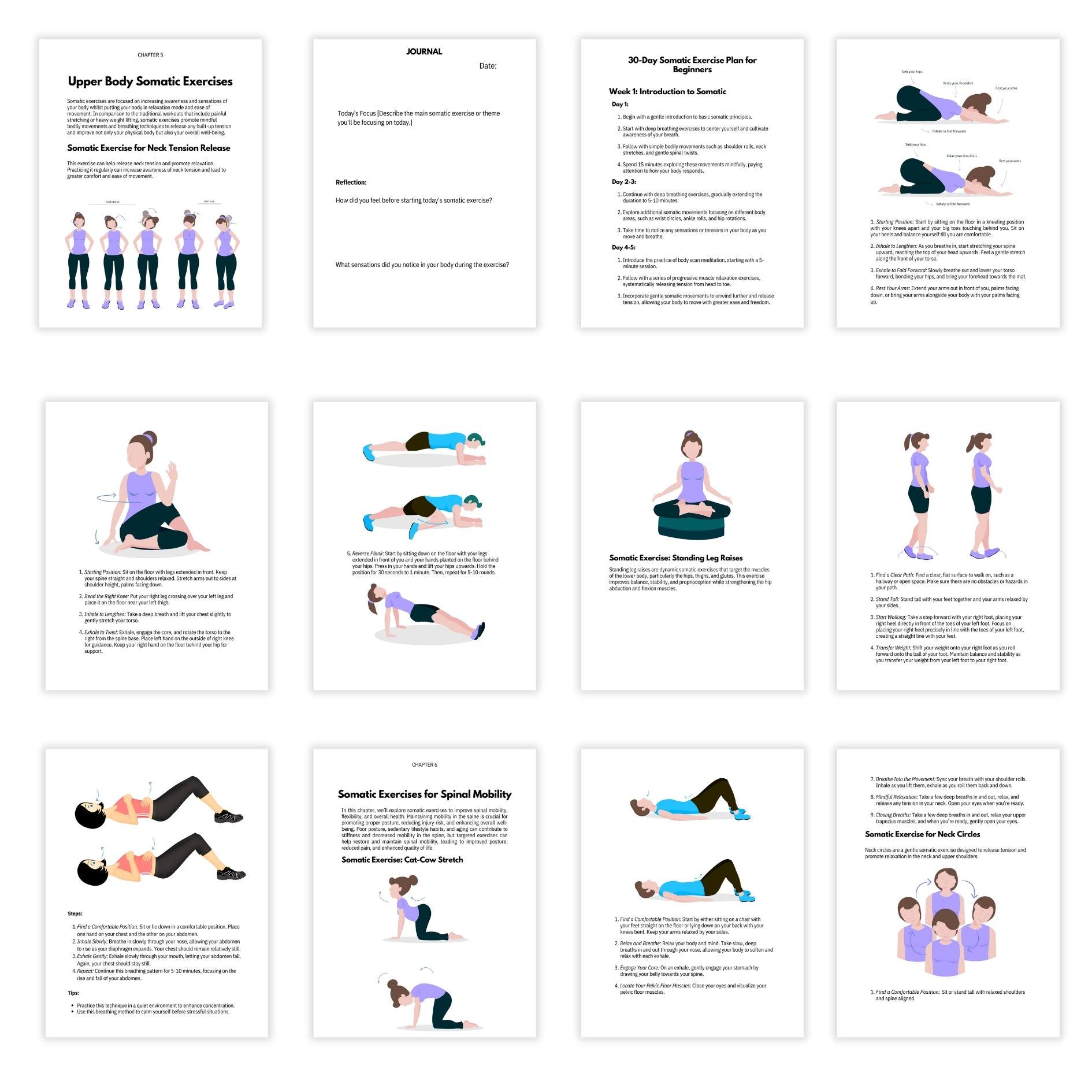 Somatic Exercises: Worksheets and Exercises to Treat Trauma & Stress - HoriaKadi