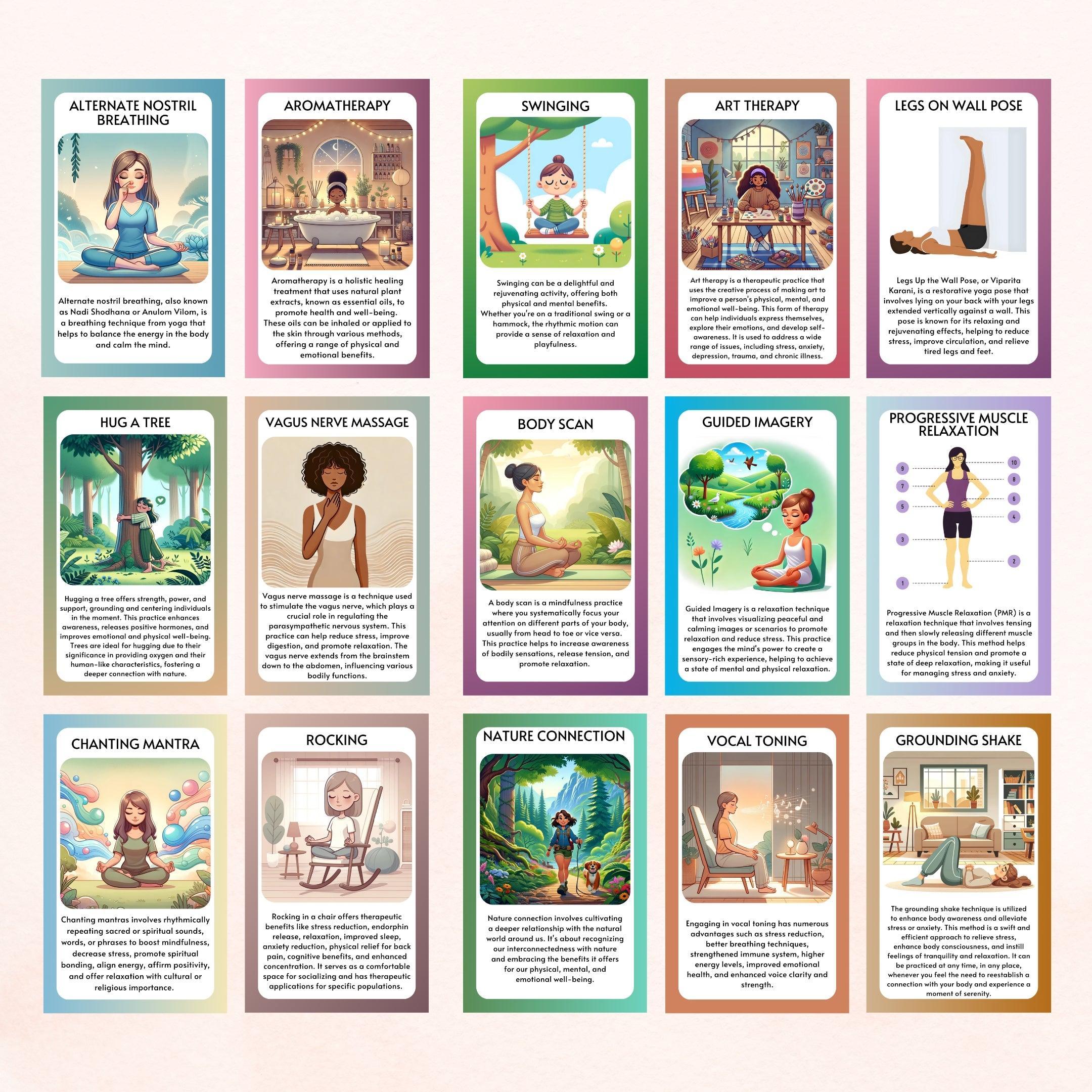 Somatic Therapy Coping Skill Cards – HoriaKadi